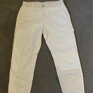 Men's White Carpenter Pants
